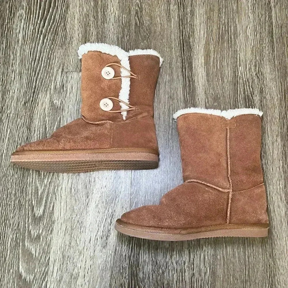 Womens Alpine Design Mia Button Faux Fur Lined Boots - 8 - Picture 2 of 9